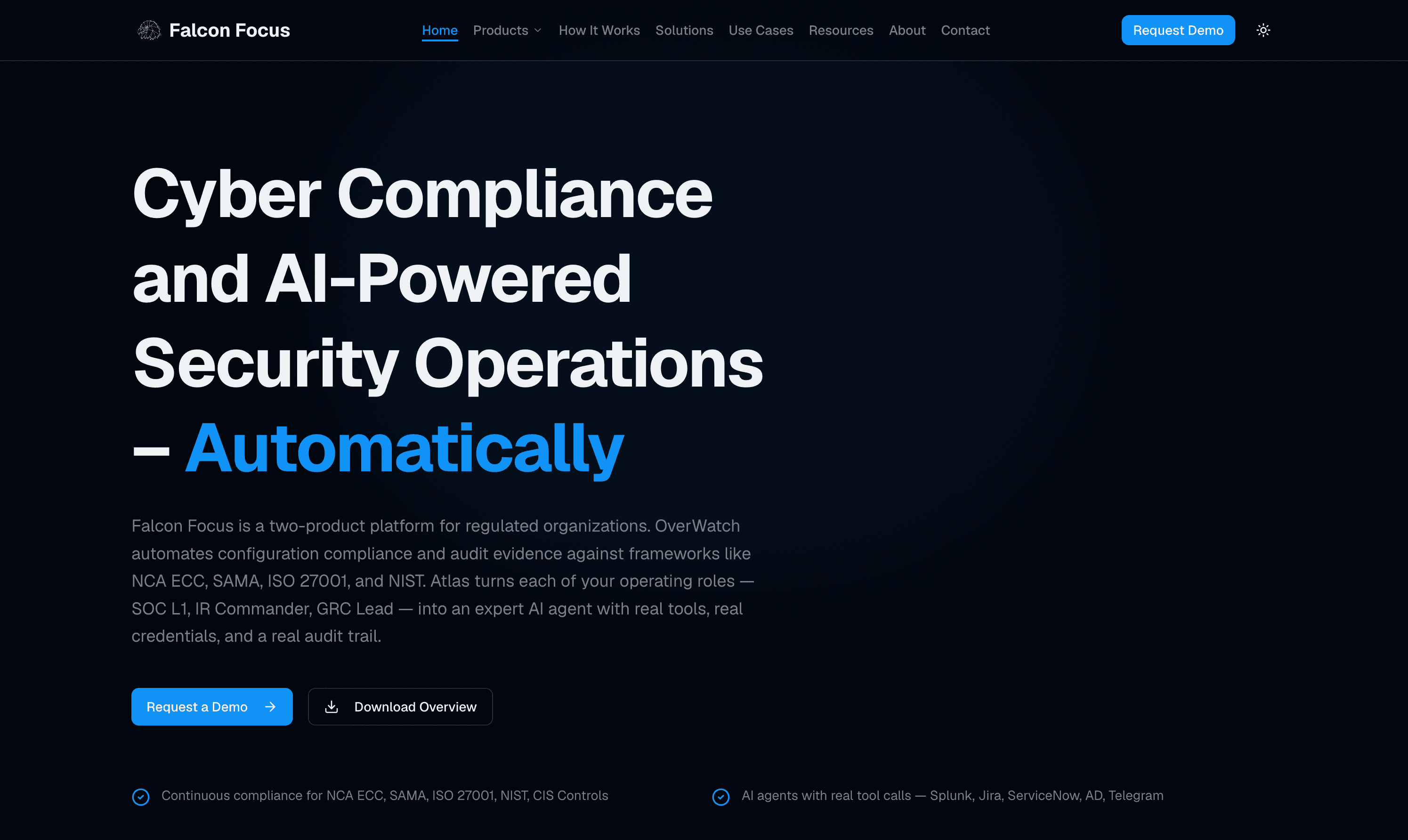 Falcon Foucs Website