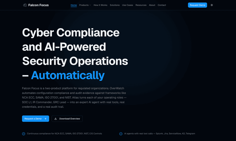 Falcon Foucs Website