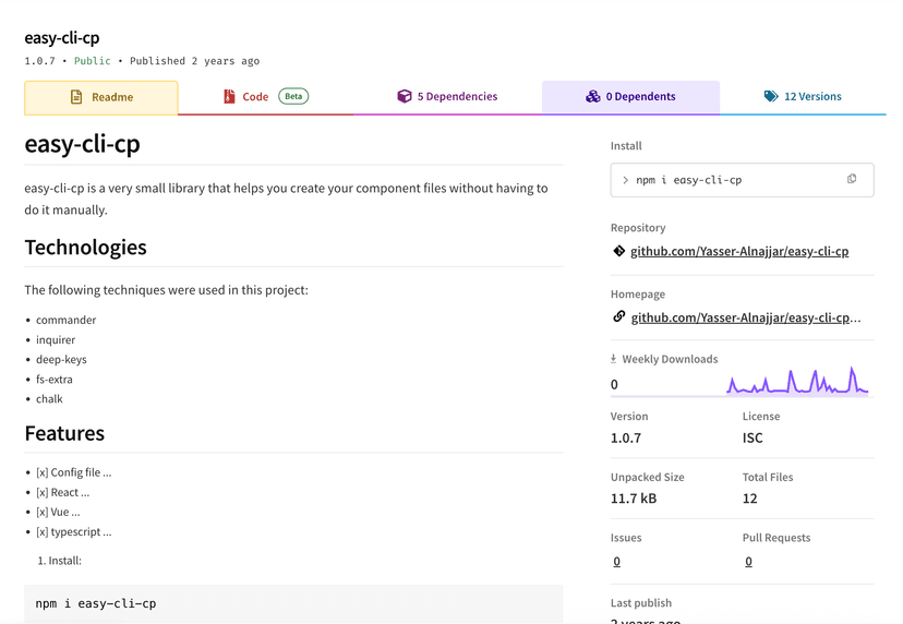 Easy CLI Package